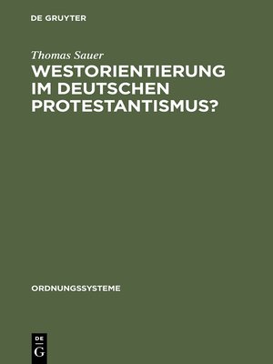 cover image of Westorientierung im deutschen Protestantismus?